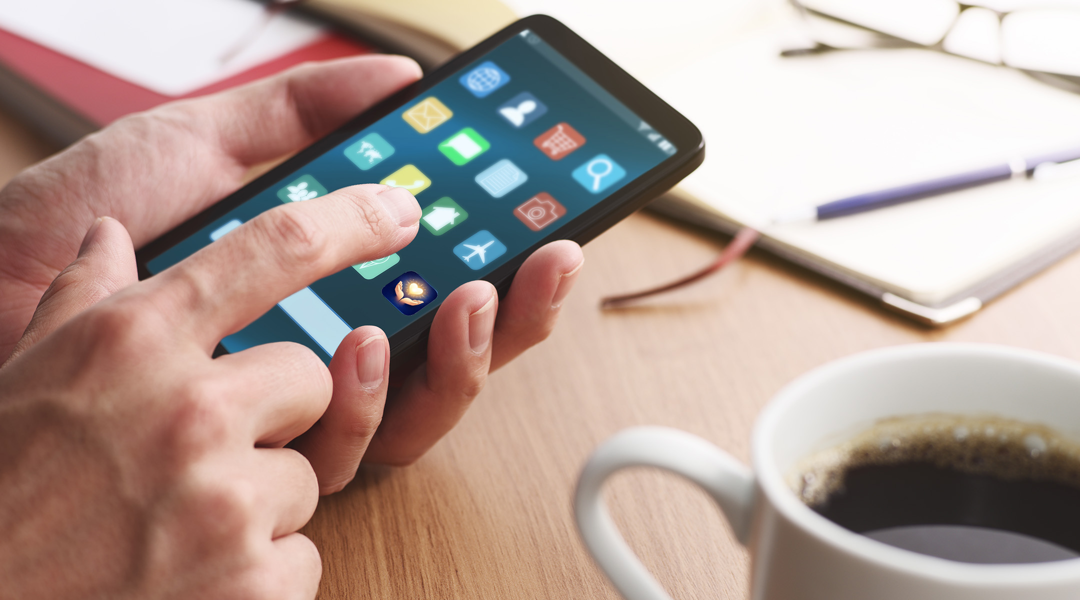 Multiple Bible study apps displayed on smartphone screens