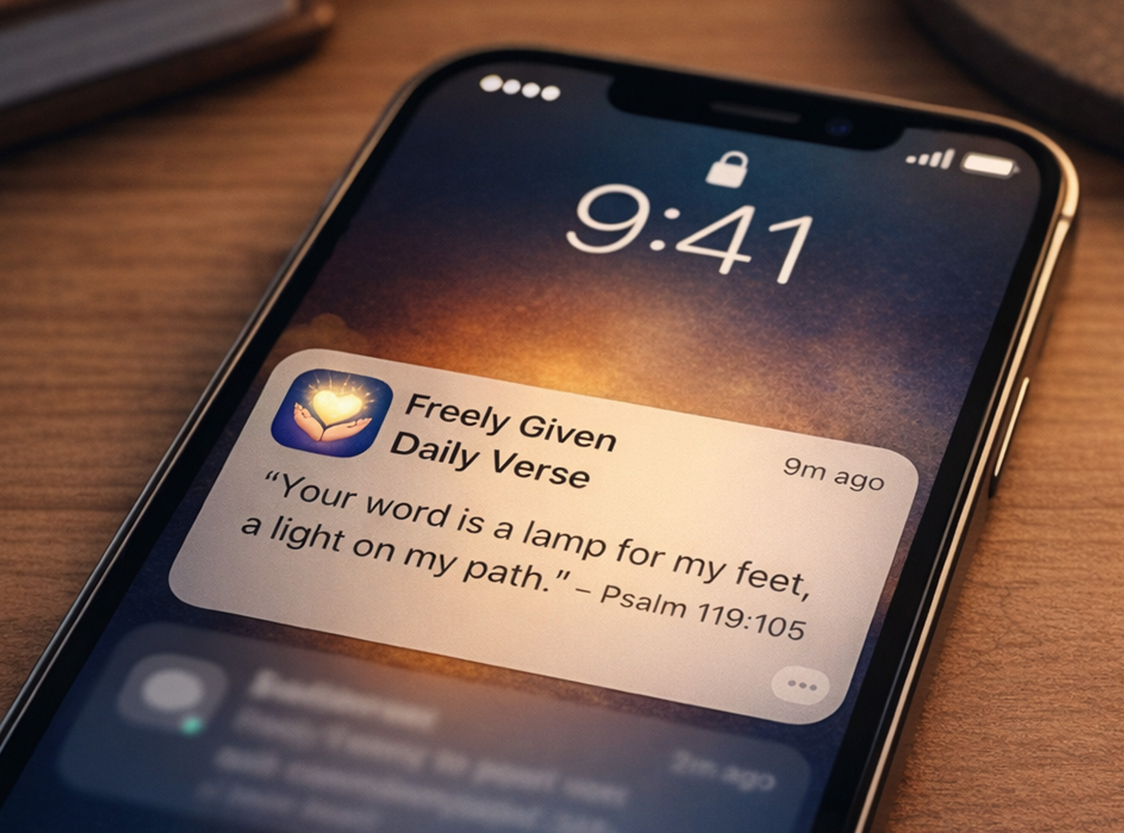Screenshot of Daily Verse